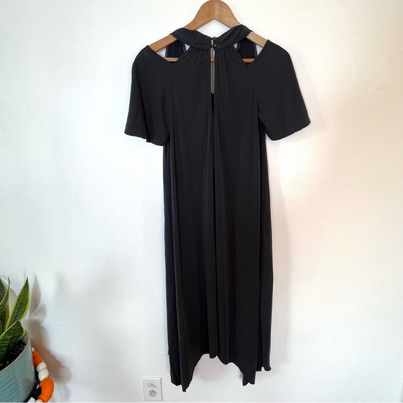 Anthropologie Maeve Georgina Streamlined Silhouette Pockets Midi Dress Sz S - Picture 10 of 15